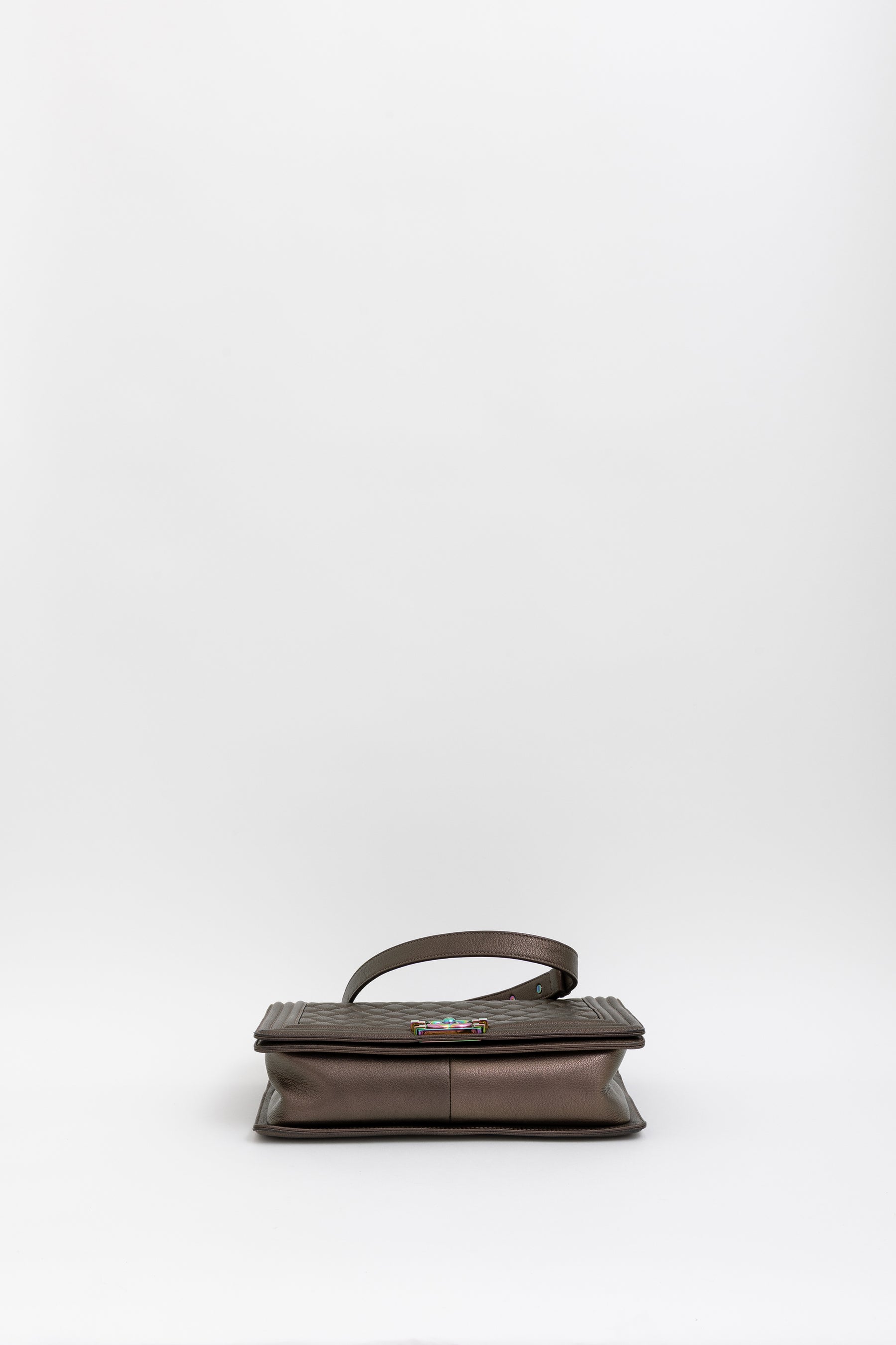 Medium Boy Bag with Rainbow Hardware