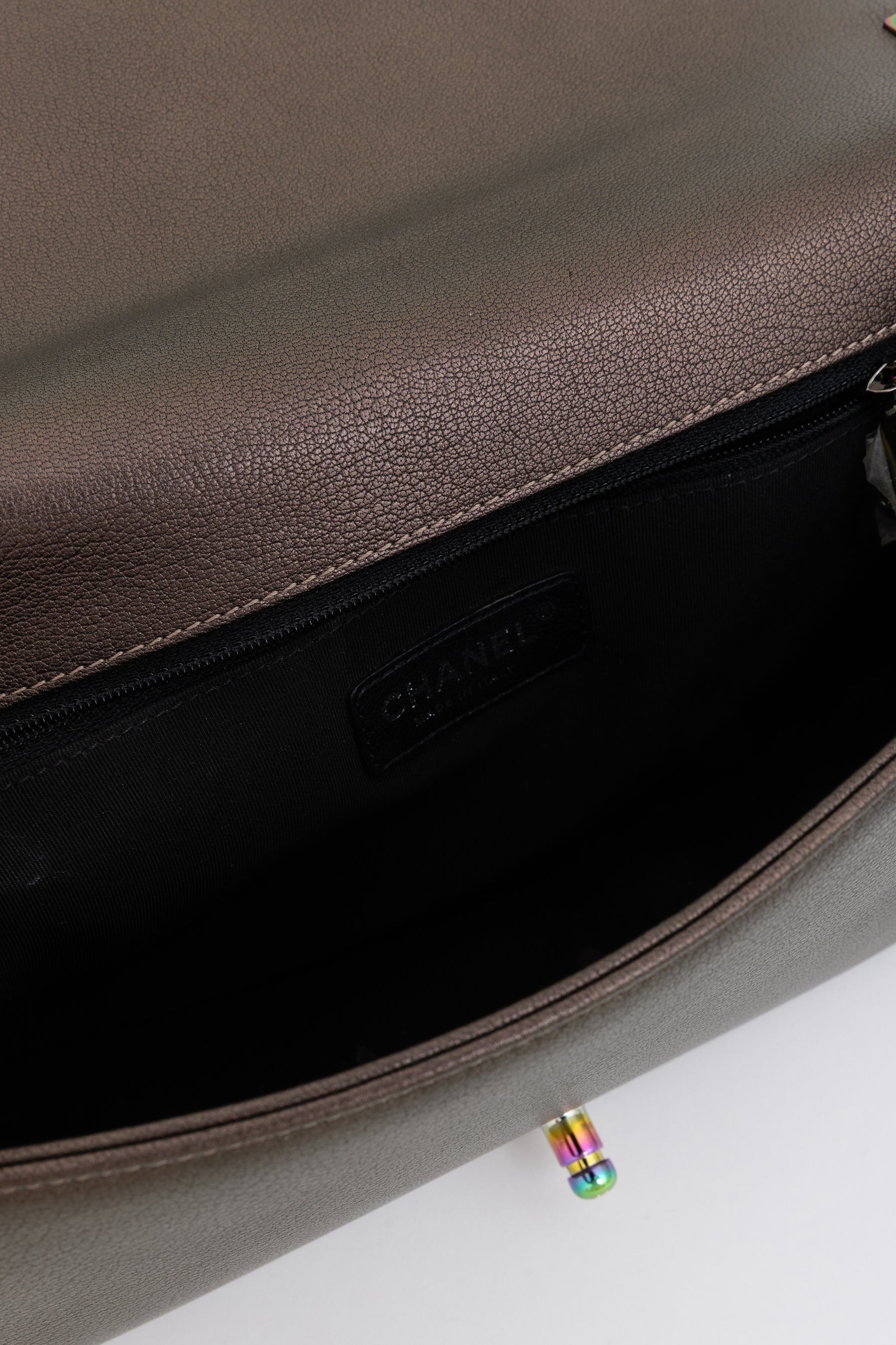 Medium Boy Bag with Rainbow Hardware