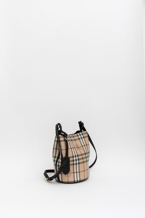 Small Lorne Haymarket Check Bucket Bag