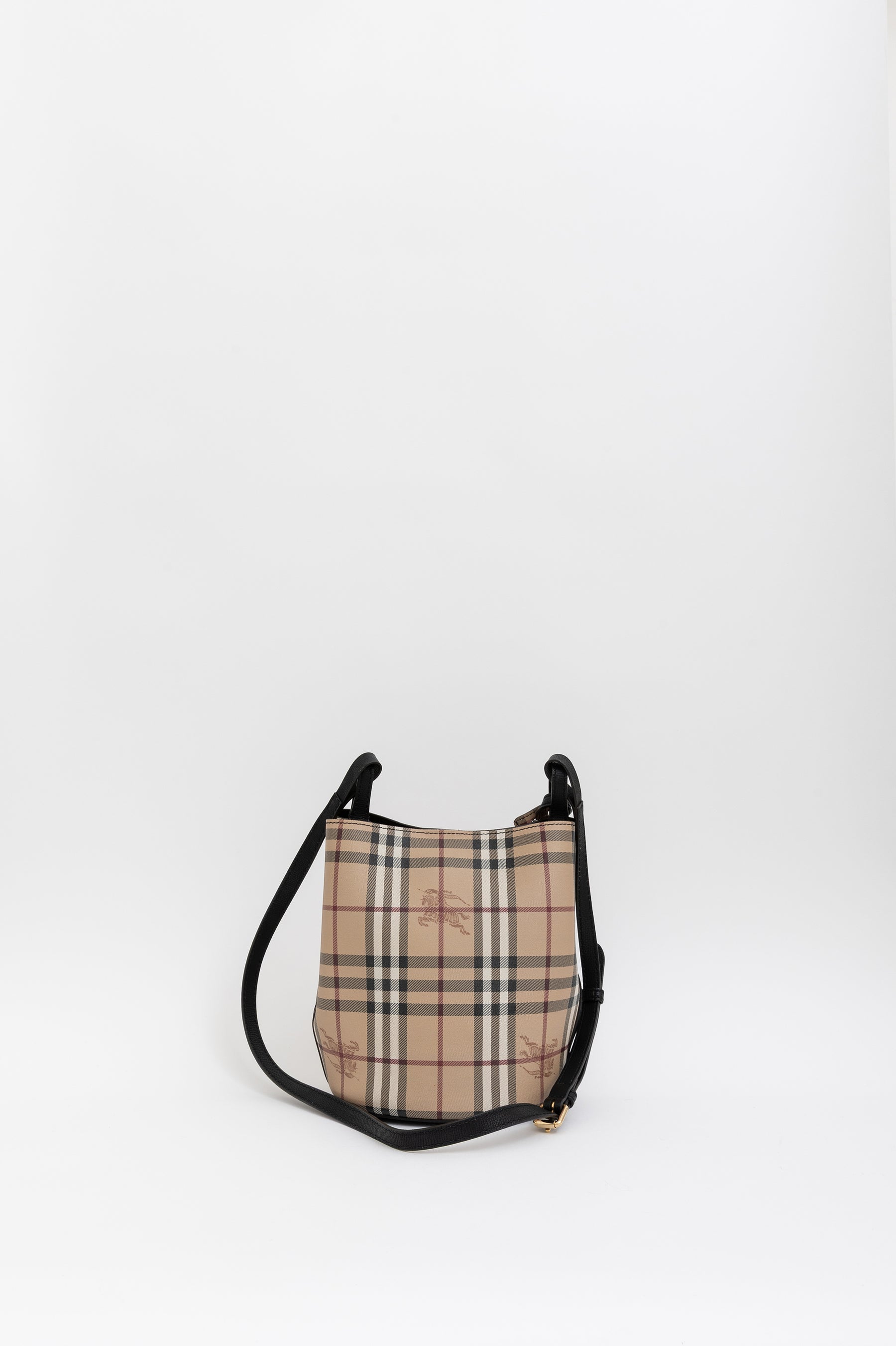 Small Lorne Haymarket Check Bucket Bag