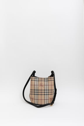 Small Lorne Haymarket Check Bucket Bag