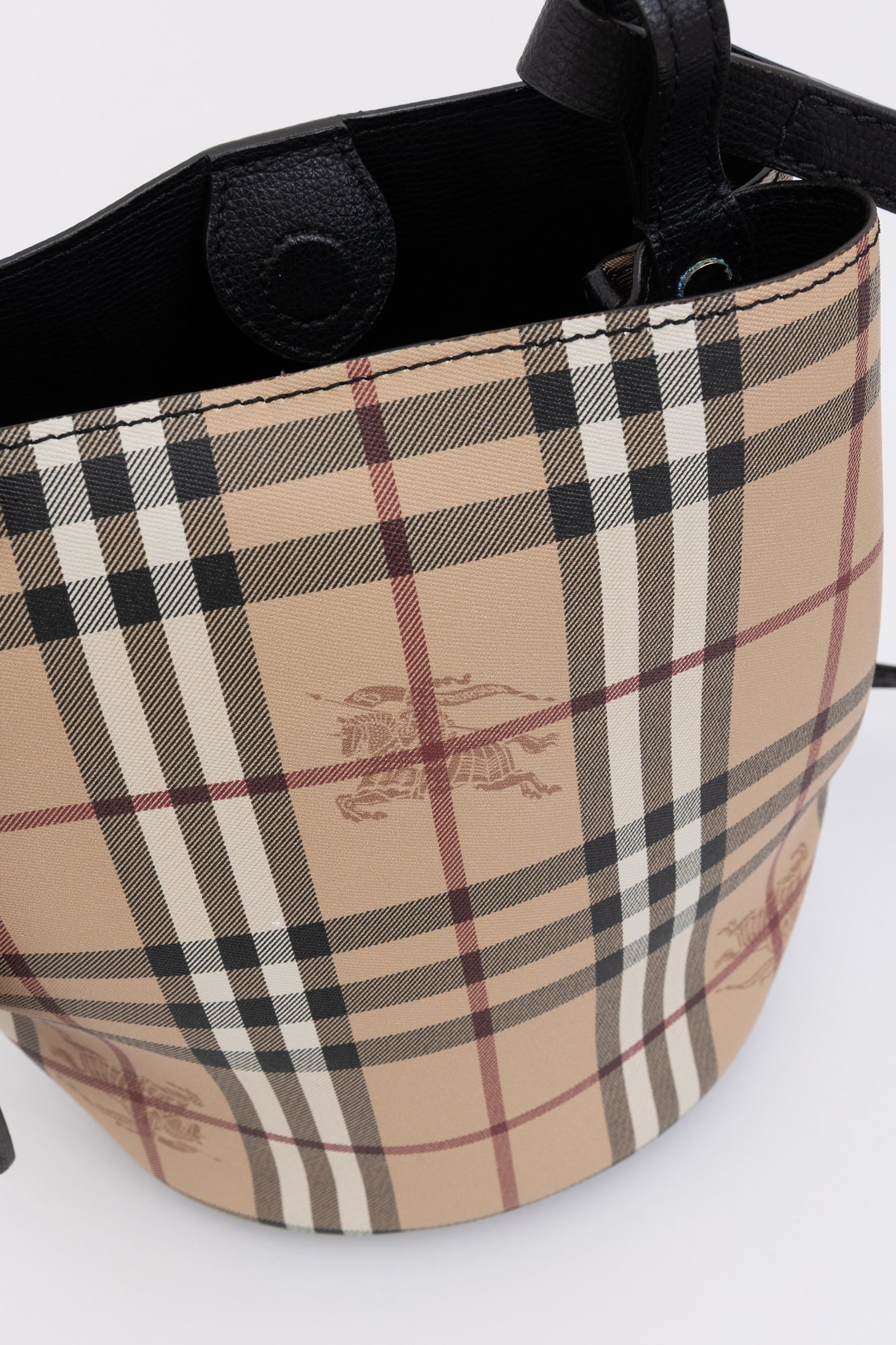 Small Lorne Haymarket Check Bucket Bag