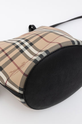 Small Lorne Haymarket Check Bucket Bag