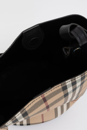 Small Lorne Haymarket Check Bucket Bag