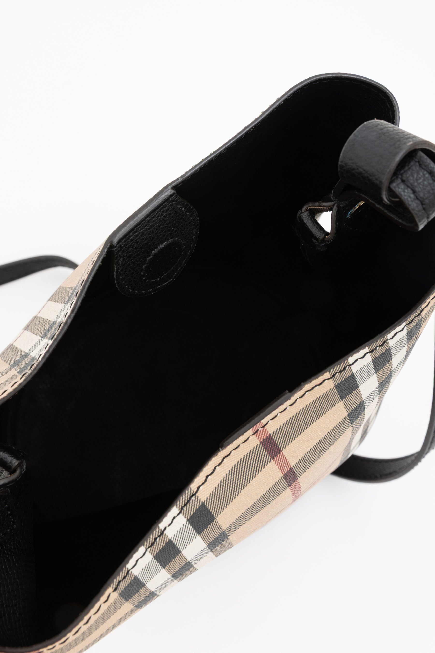 Small Lorne Haymarket Check Bucket Bag
