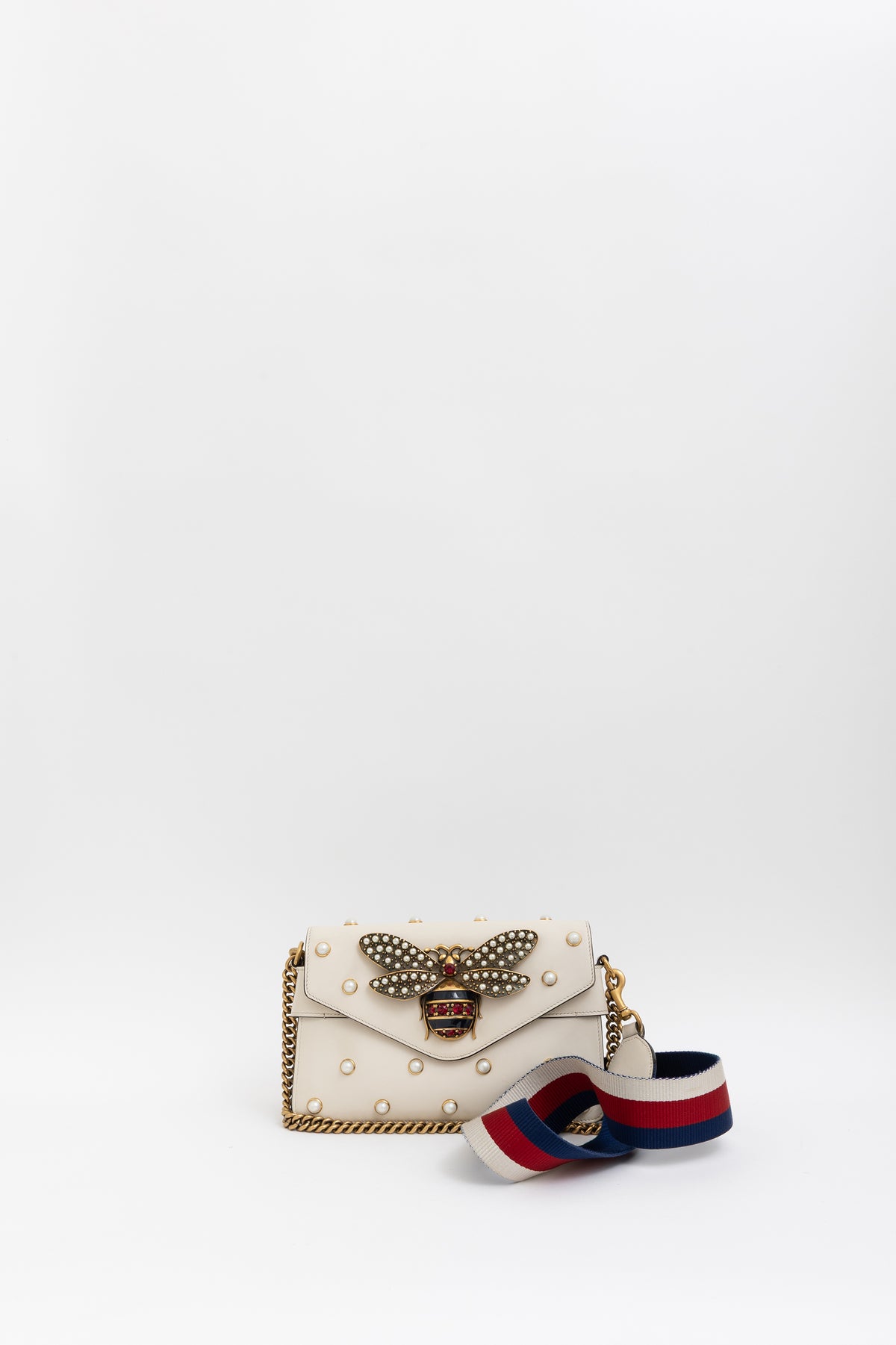 Broadway Pearly Bee Embellished Mini Shoulder Bag