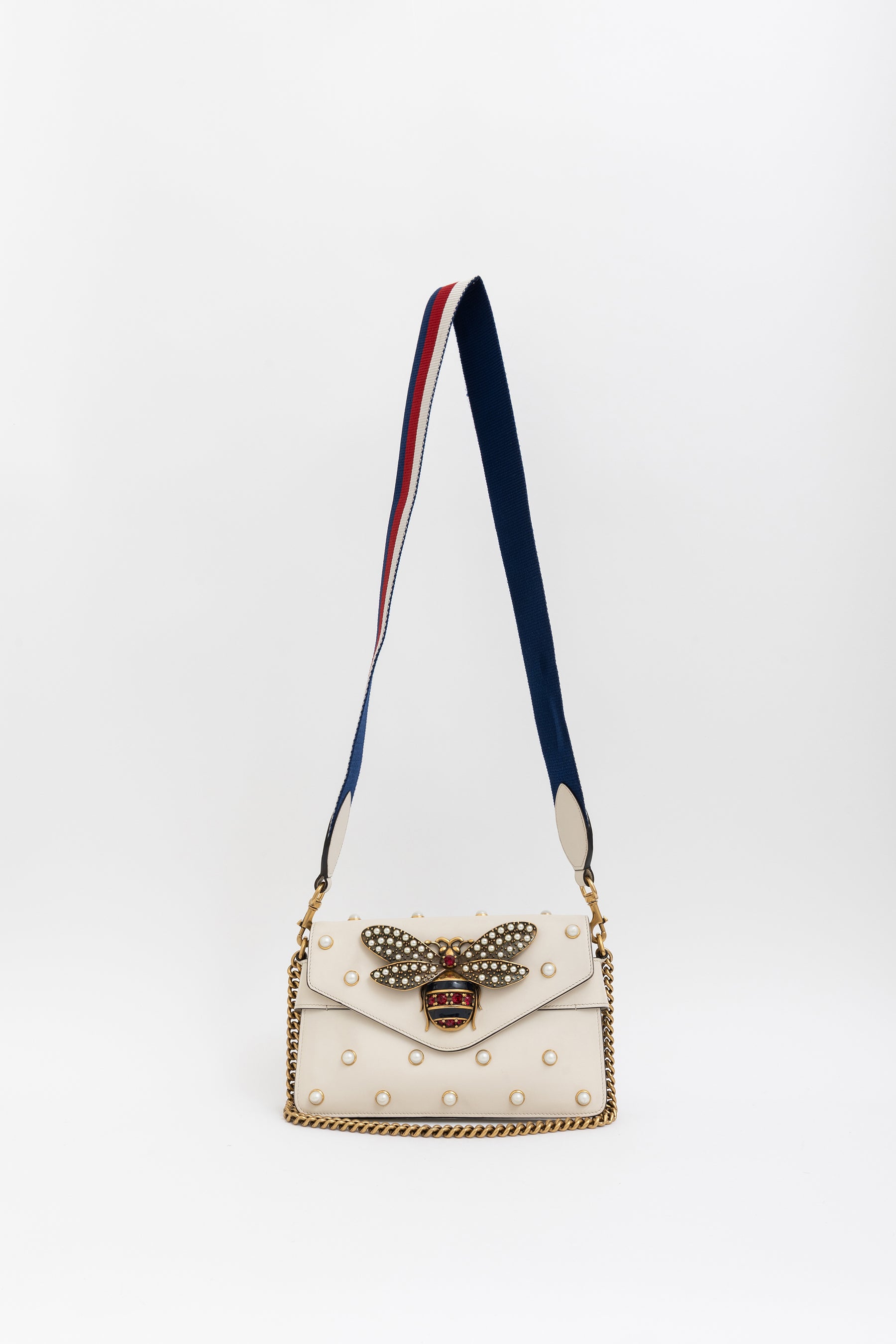 Broadway Pearly Bee Embellished Mini Shoulder Bag
