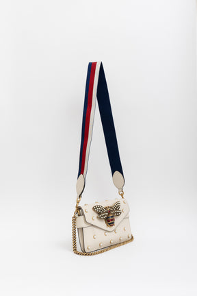 Broadway Pearly Bee Embellished Mini Shoulder Bag