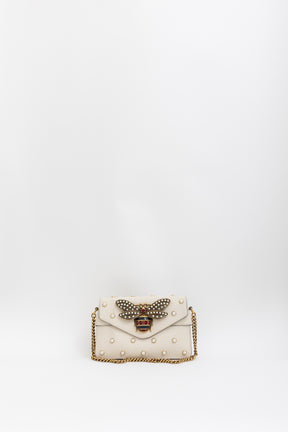 Broadway Pearly Bee Embellished Mini Shoulder Bag