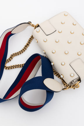 Broadway Pearly Bee Embellished Mini Shoulder Bag