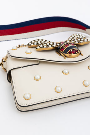 Broadway Pearly Bee Embellished Mini Shoulder Bag