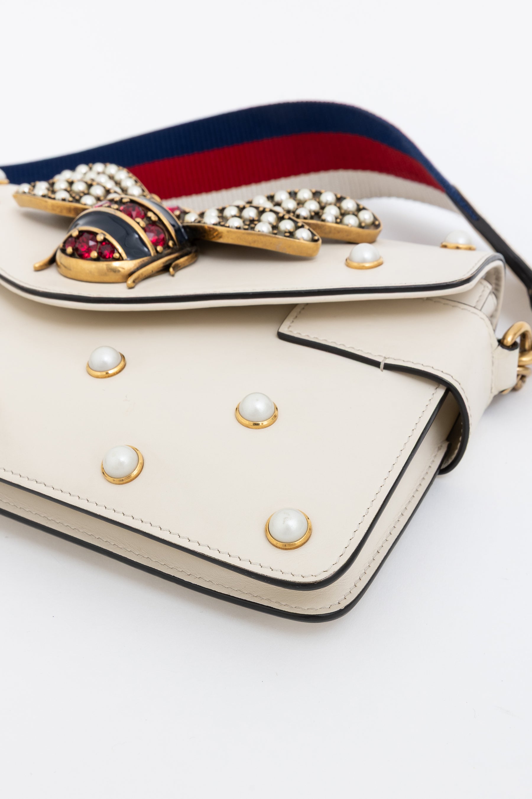 Broadway Pearly Bee Embellished Mini Shoulder Bag