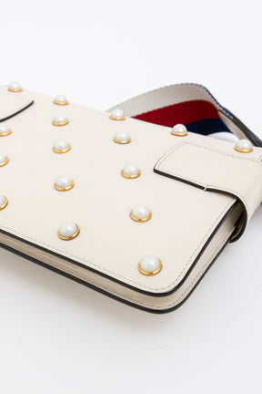 Broadway Pearly Bee Embellished Mini Shoulder Bag