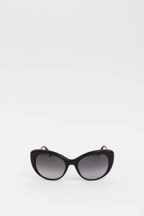 Black Gradient Cat Eye Sunglasses