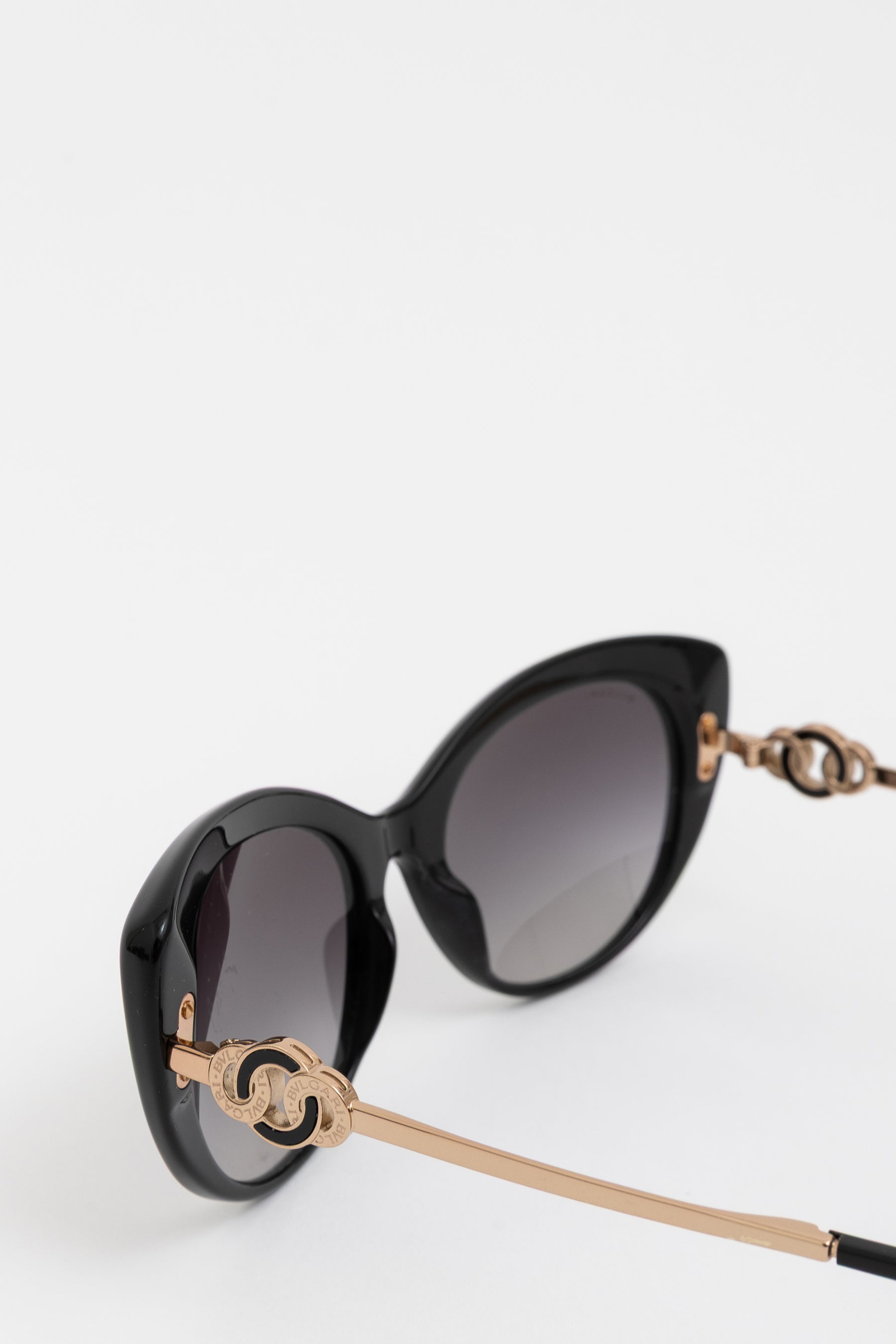 Black Gradient Cat Eye Sunglasses
