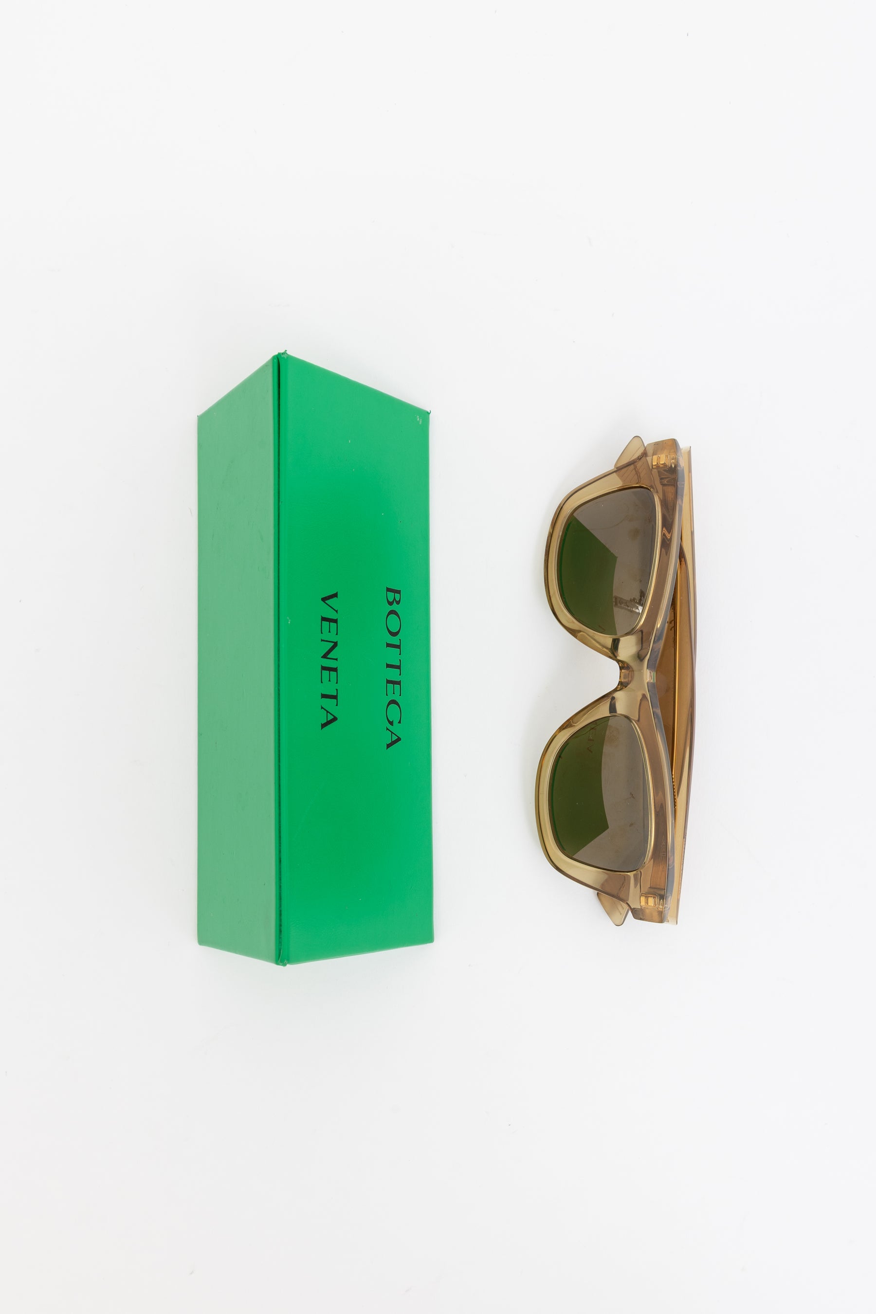 Transparent Honey Brown Sunglasses