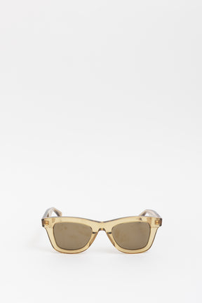 Transparent Honey Brown Sunglasses