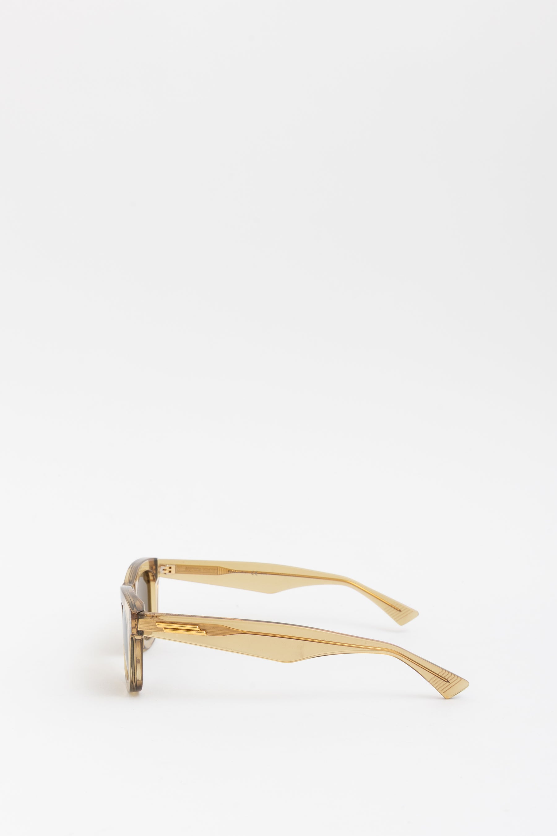 Transparent Honey Brown Sunglasses