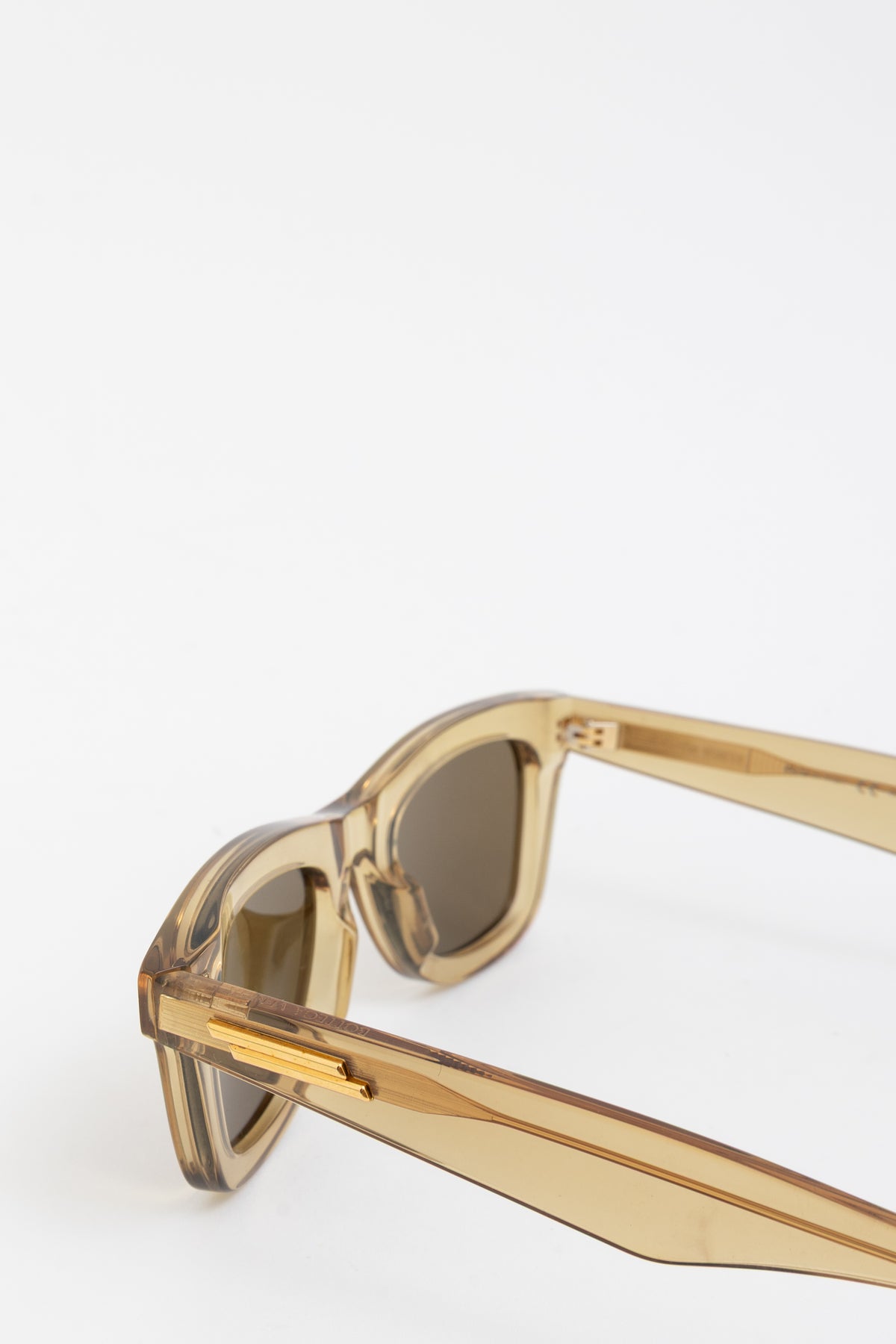 Transparent Honey Brown Sunglasses