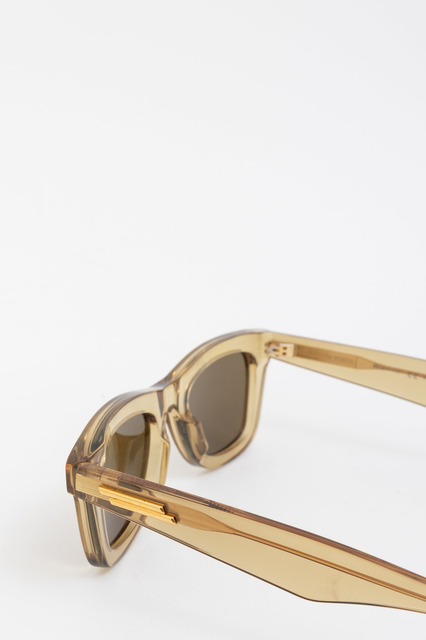 Transparent Honey Brown Sunglasses