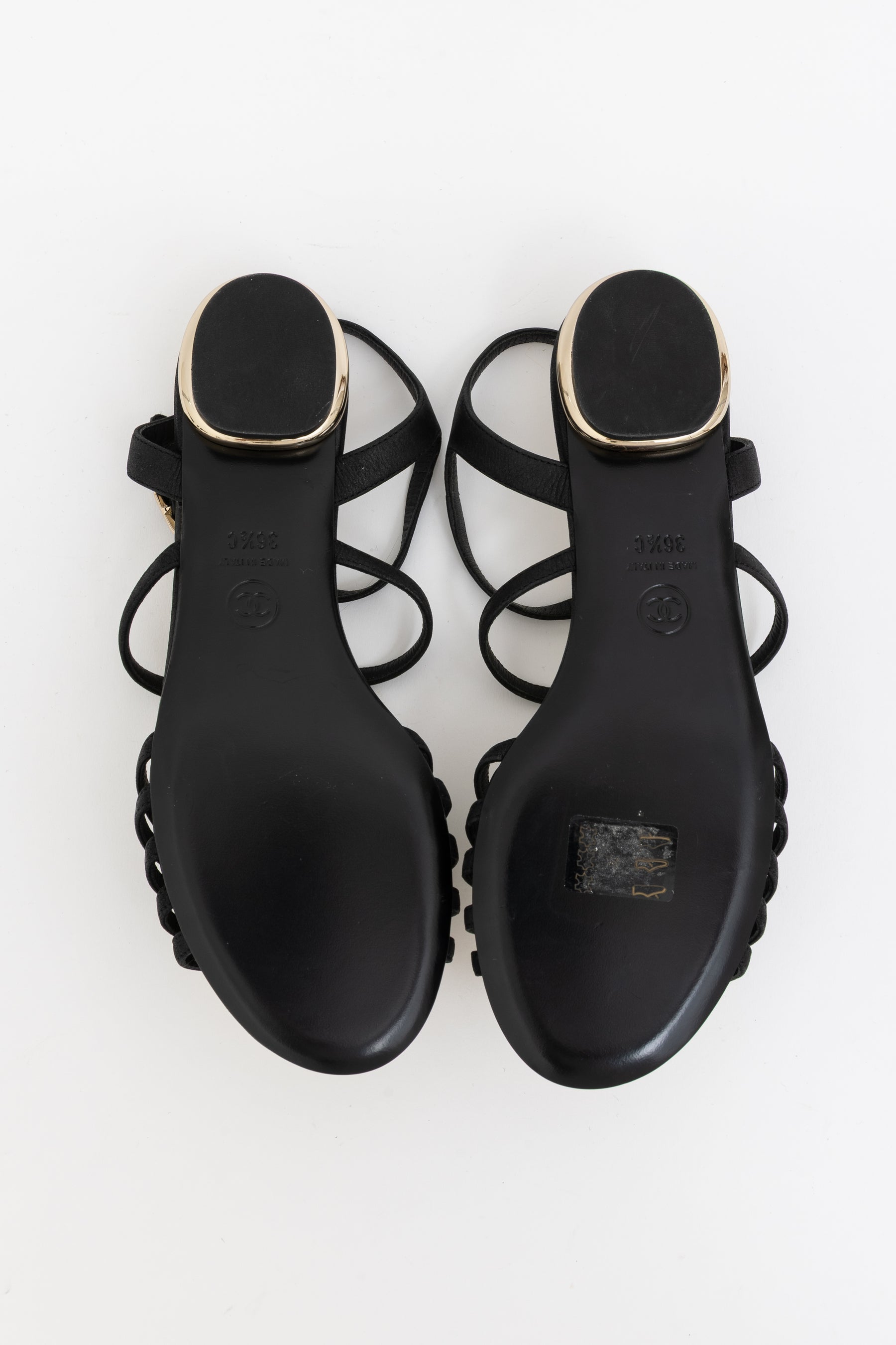 Sandals with Cream Camellias