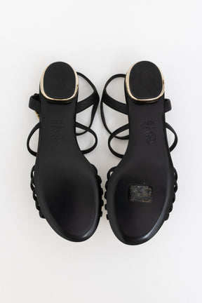 Sandals with Cream Camellias