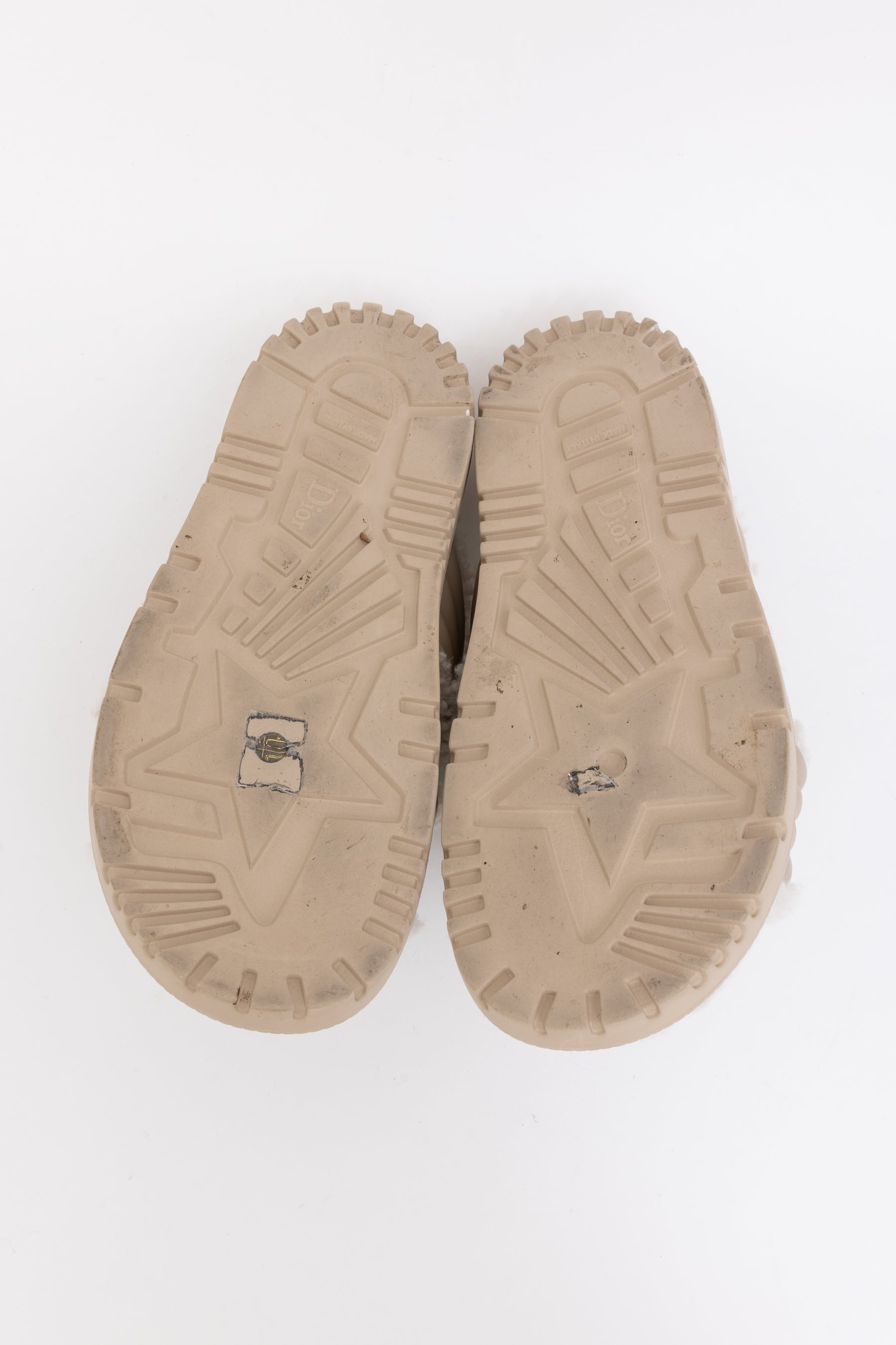 Platform Shearling D-Cross Slides