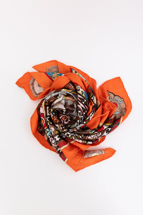 La Femme aux Semelles de Vent Silk Twill Scarf