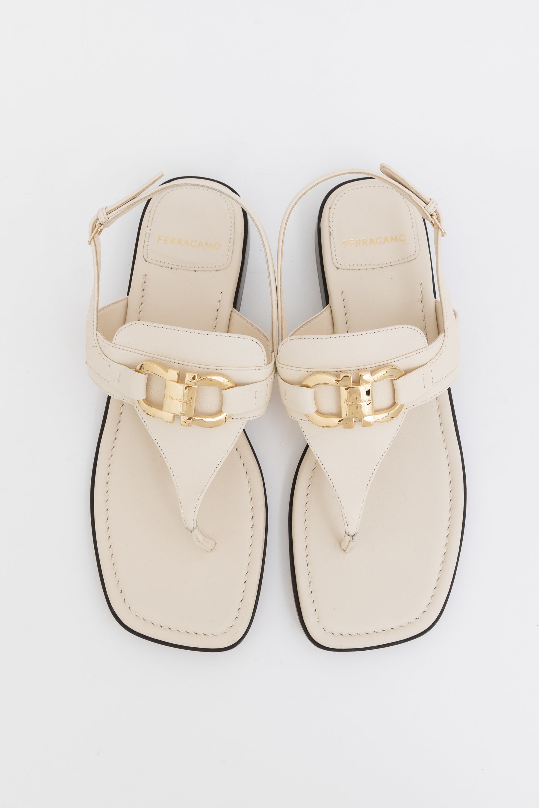Gancini-Buckle Sandals