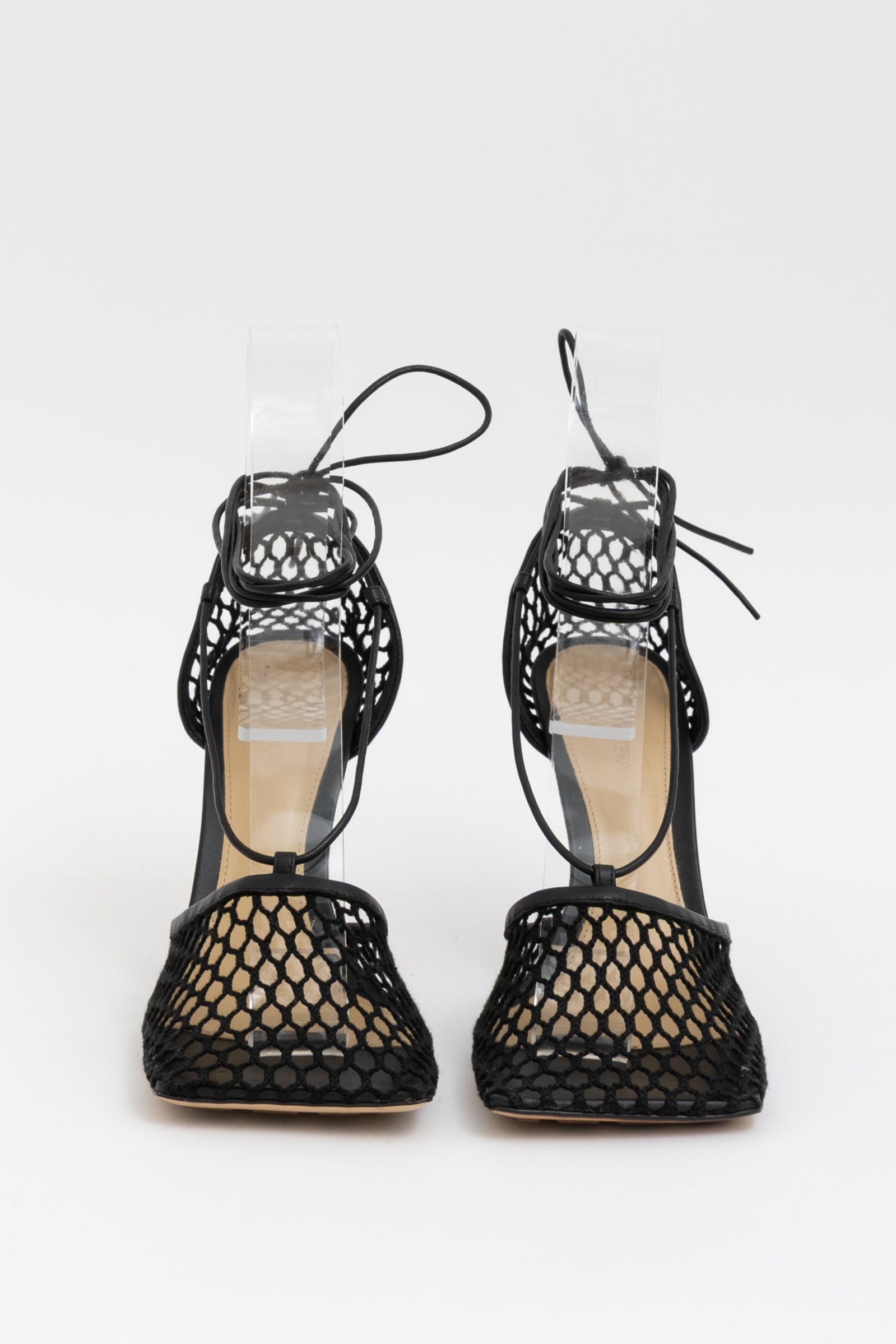 Stretch Lace-Up Sandals