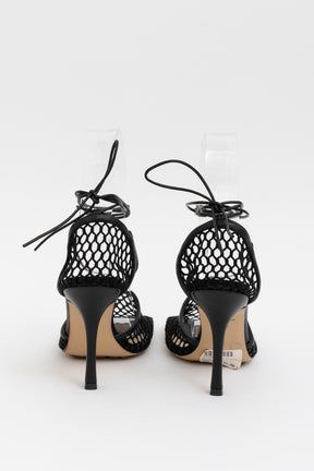 Stretch Lace-Up Sandals