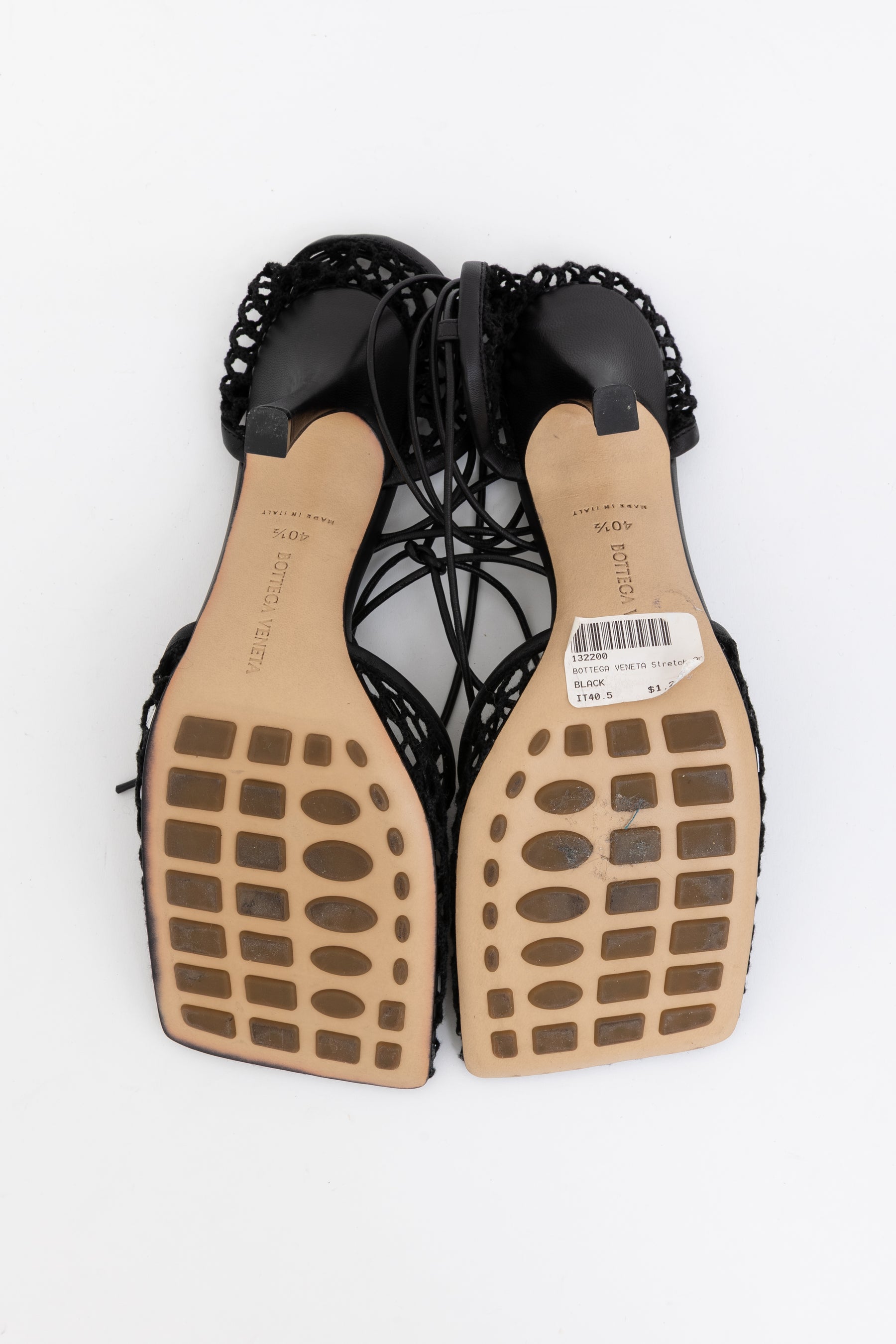 Stretch Lace-Up Sandals