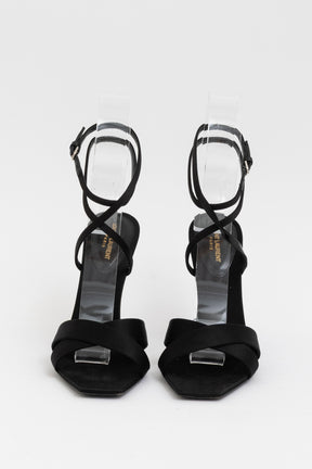 Corinne Satin Crêpe Sandals