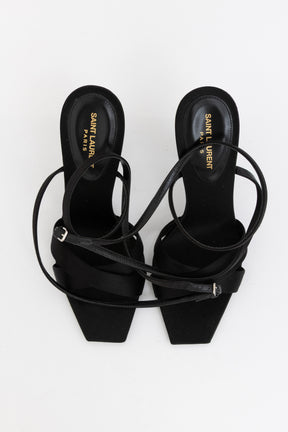 Corinne Satin Crêpe Sandals