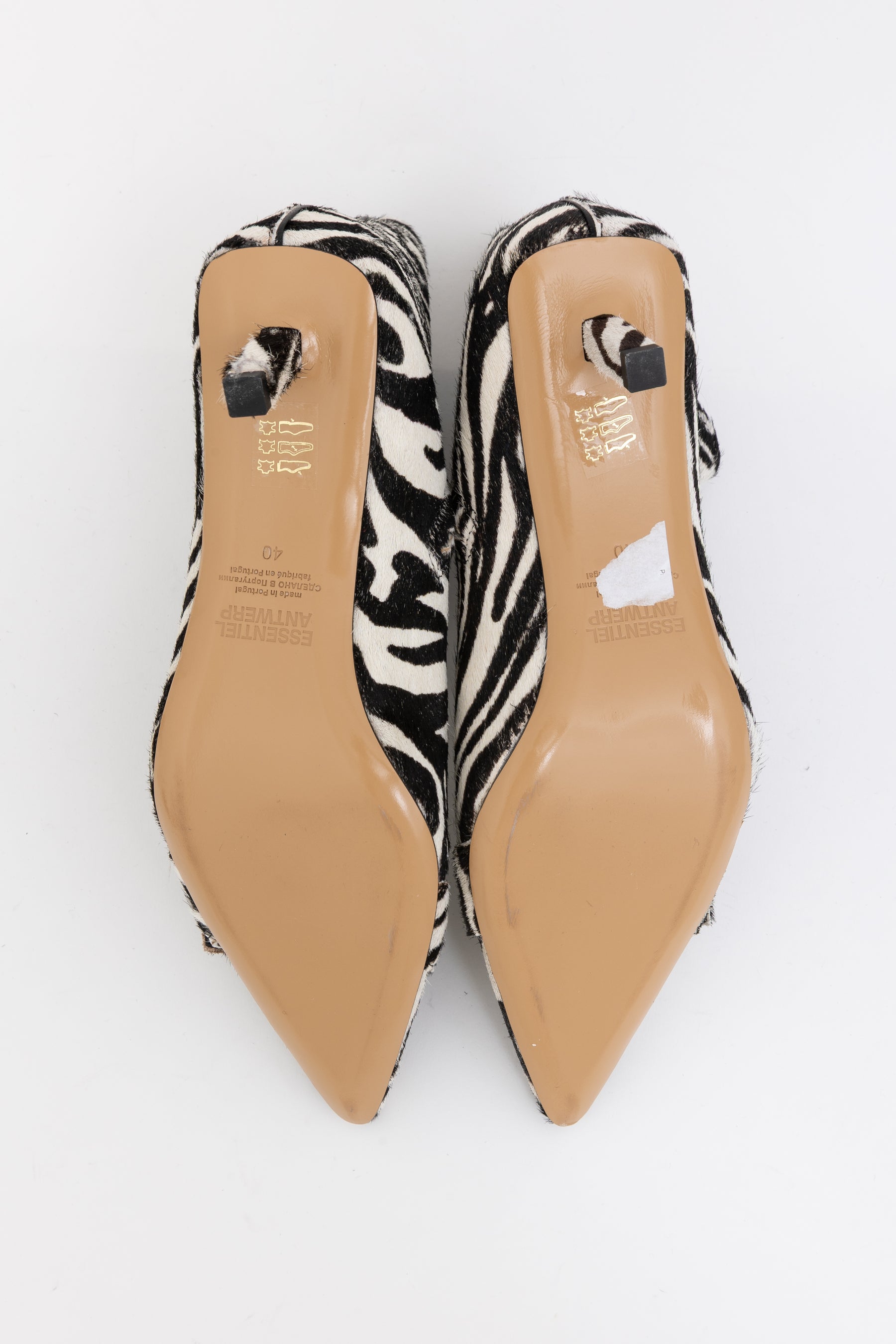 Ickle Zebra-Print Buckle Ankle Boots