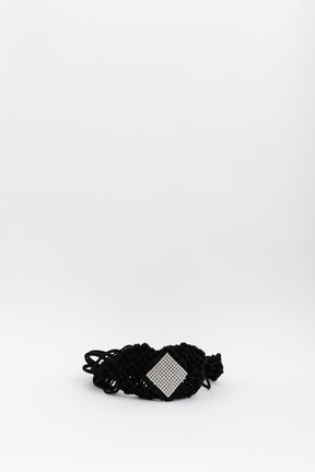 Crystal Embellished Braided Belt