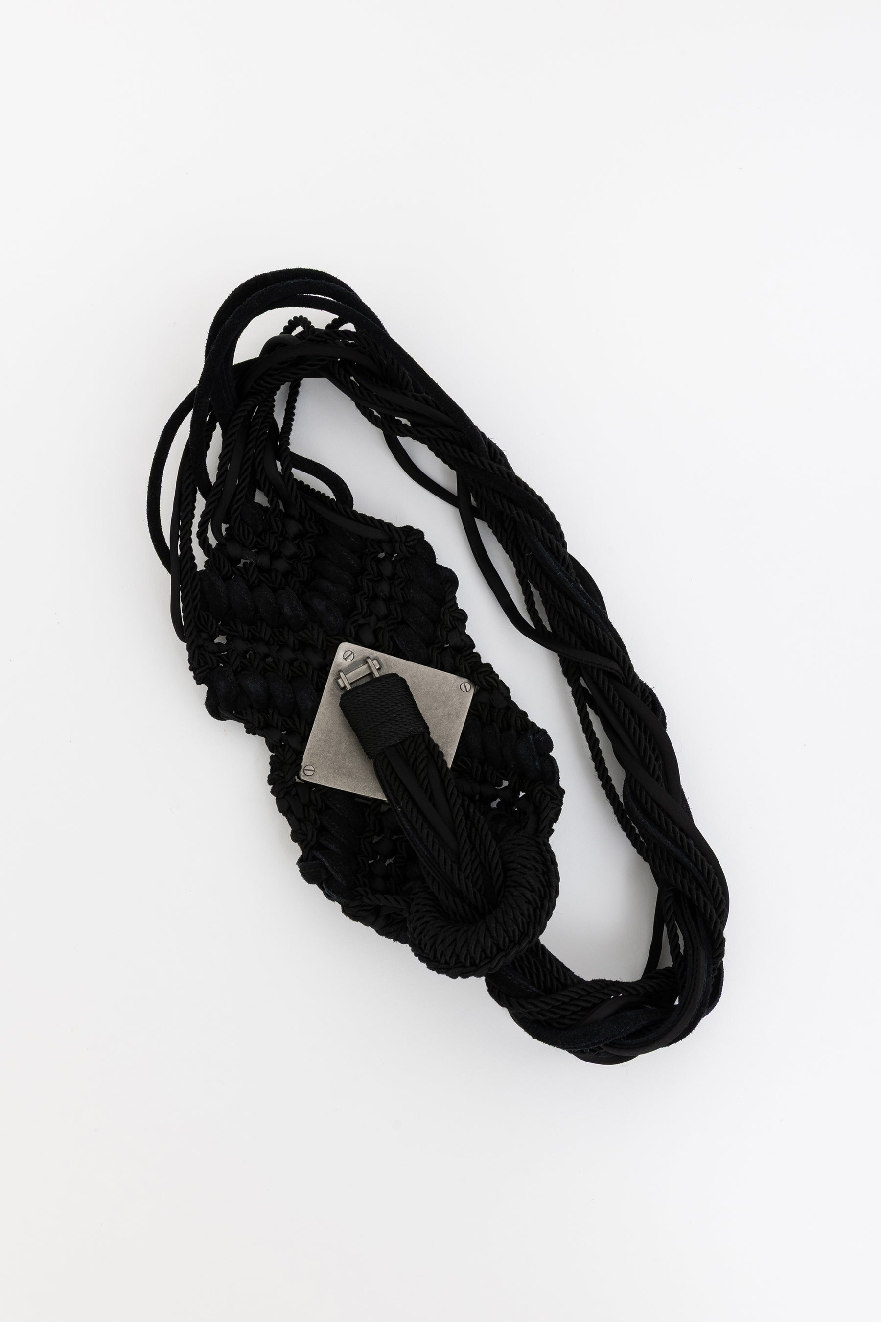 Crystal Embellished Braided Belt