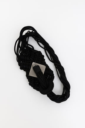 Crystal Embellished Braided Belt