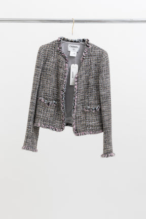 Fantasy Tweed Frayed Edge Jacket