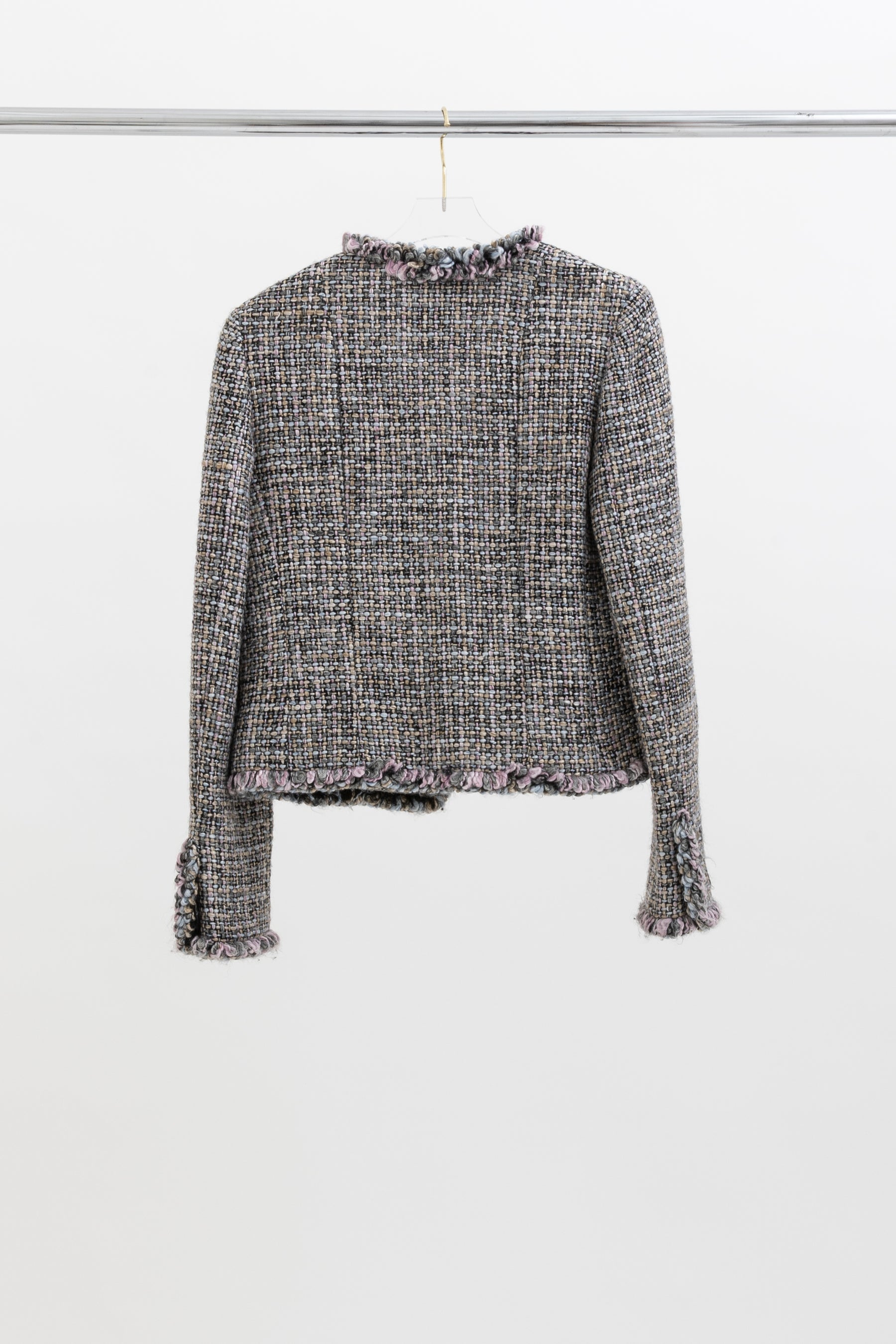 Fantasy Tweed Frayed Edge Jacket