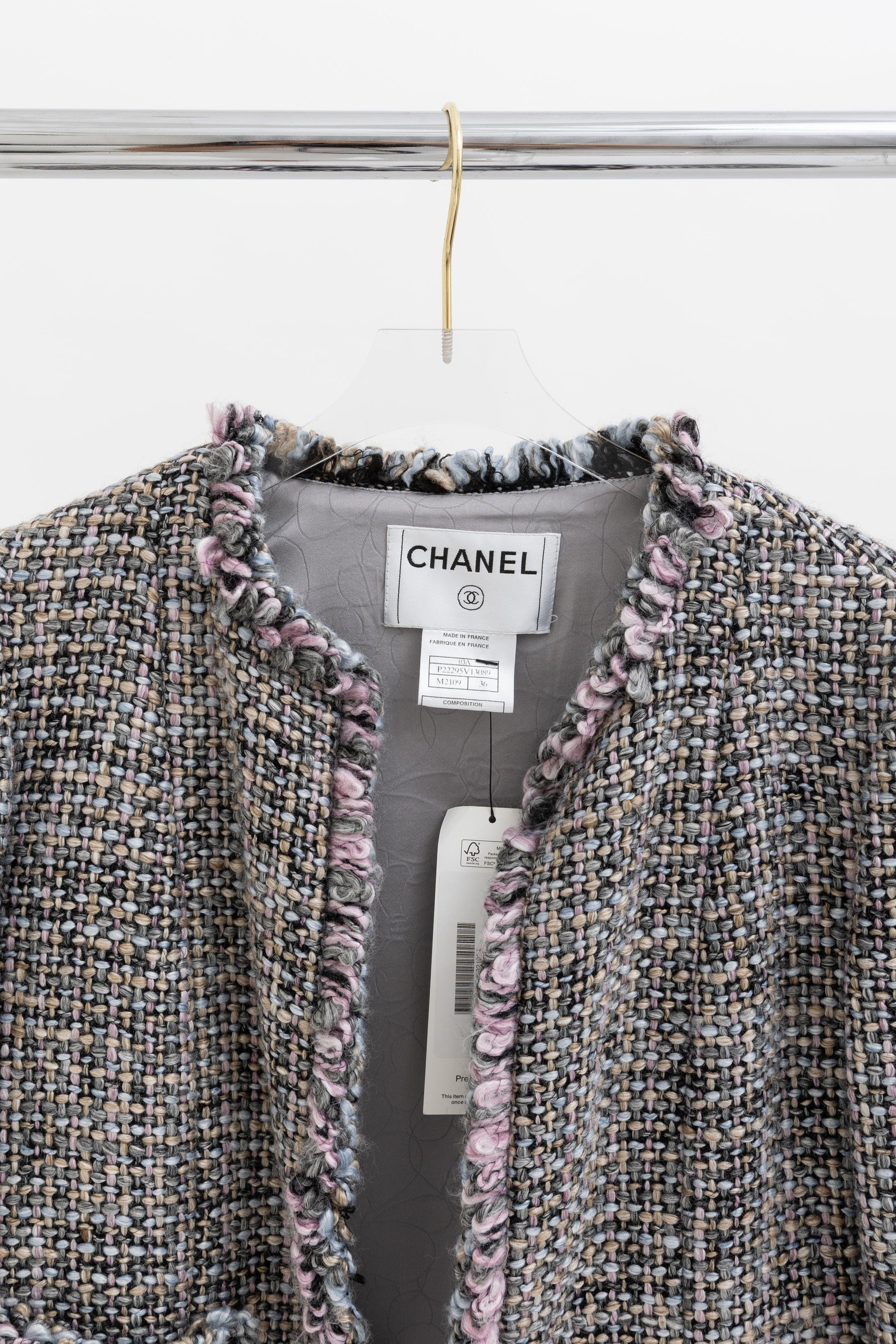 Fantasy Tweed Frayed Edge Jacket