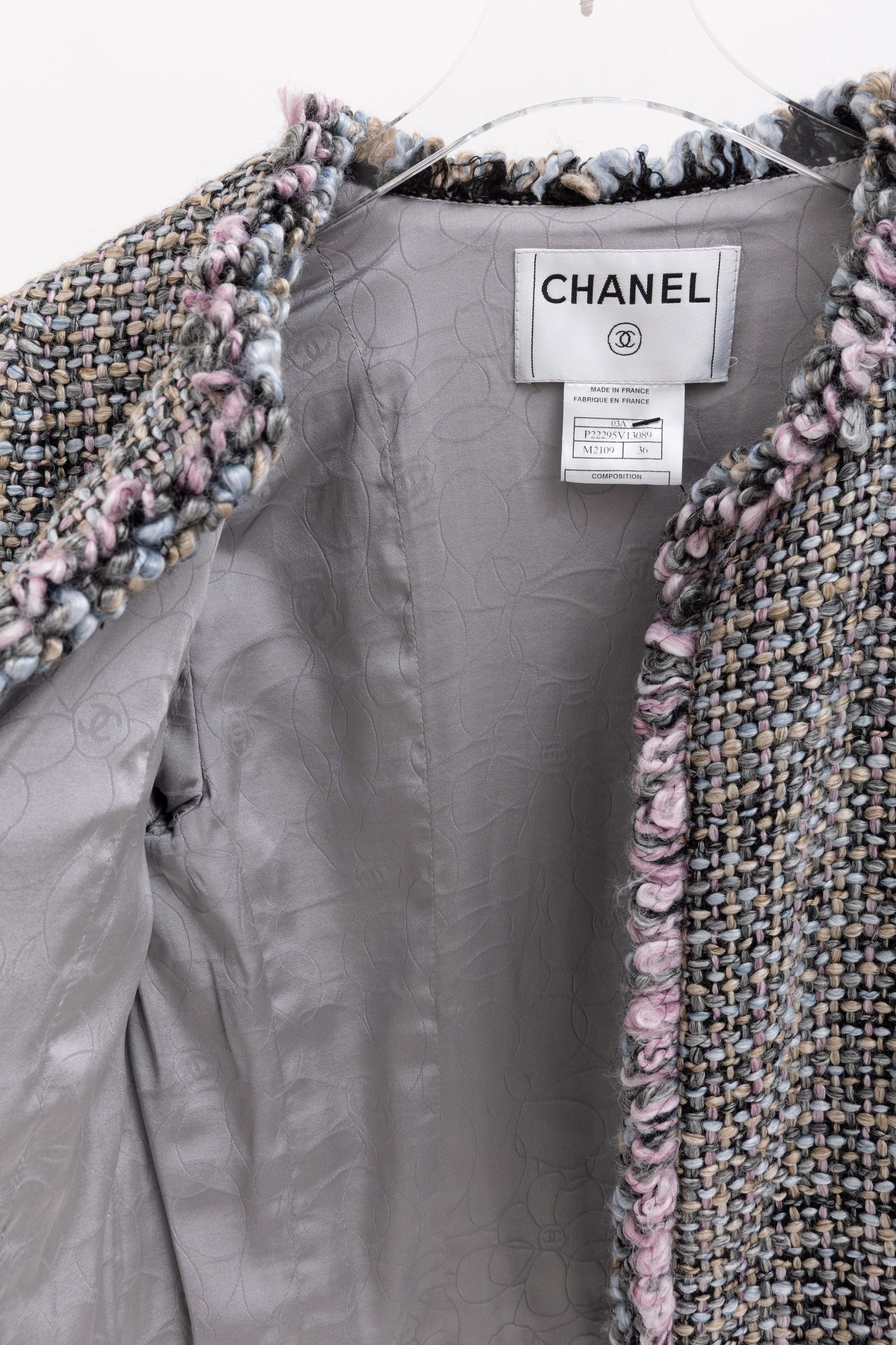 Fantasy Tweed Frayed Edge Jacket