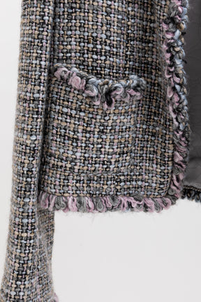 Fantasy Tweed Frayed Edge Jacket