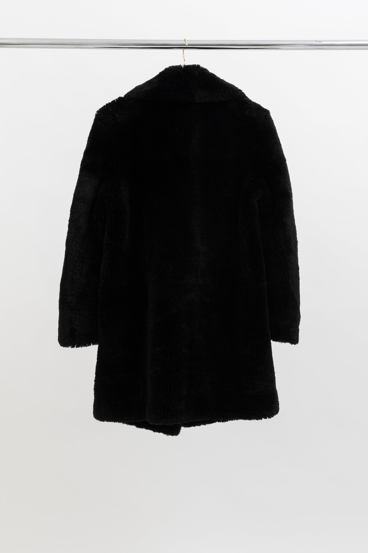 Faux Fur Double Breasted Coat