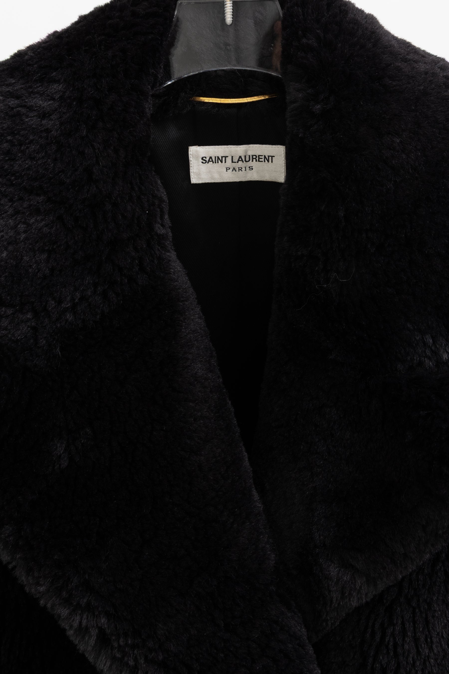 Faux Fur Double Breasted Coat