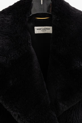 Faux Fur Double Breasted Coat