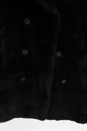 Faux Fur Double Breasted Coat