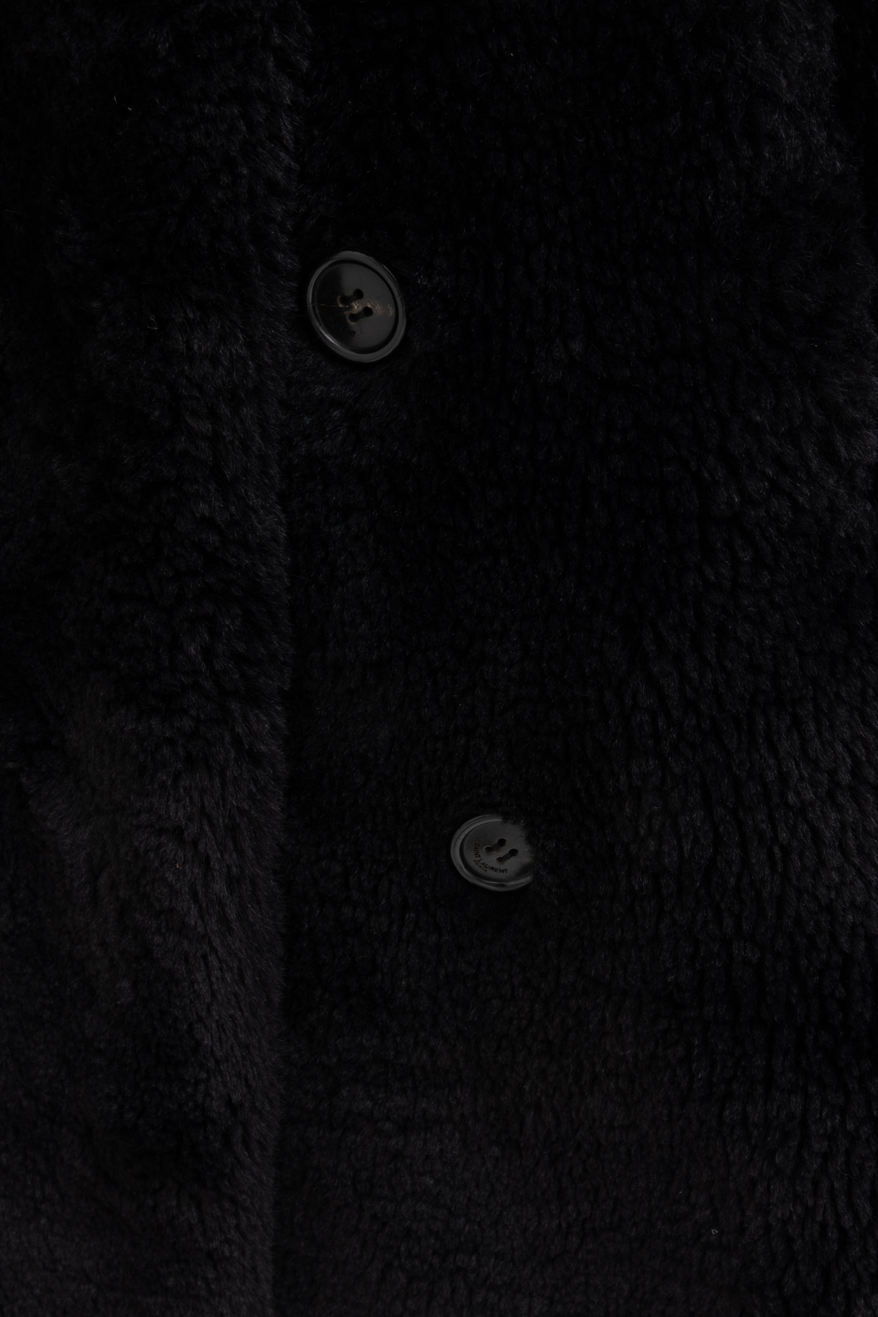 Faux Fur Double Breasted Coat