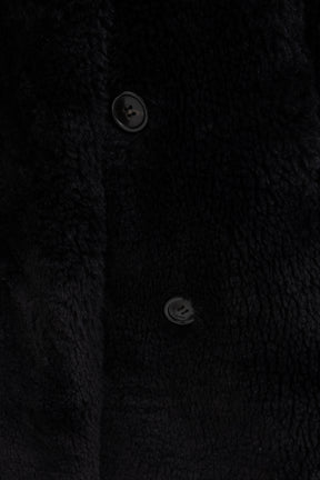 Faux Fur Double Breasted Coat