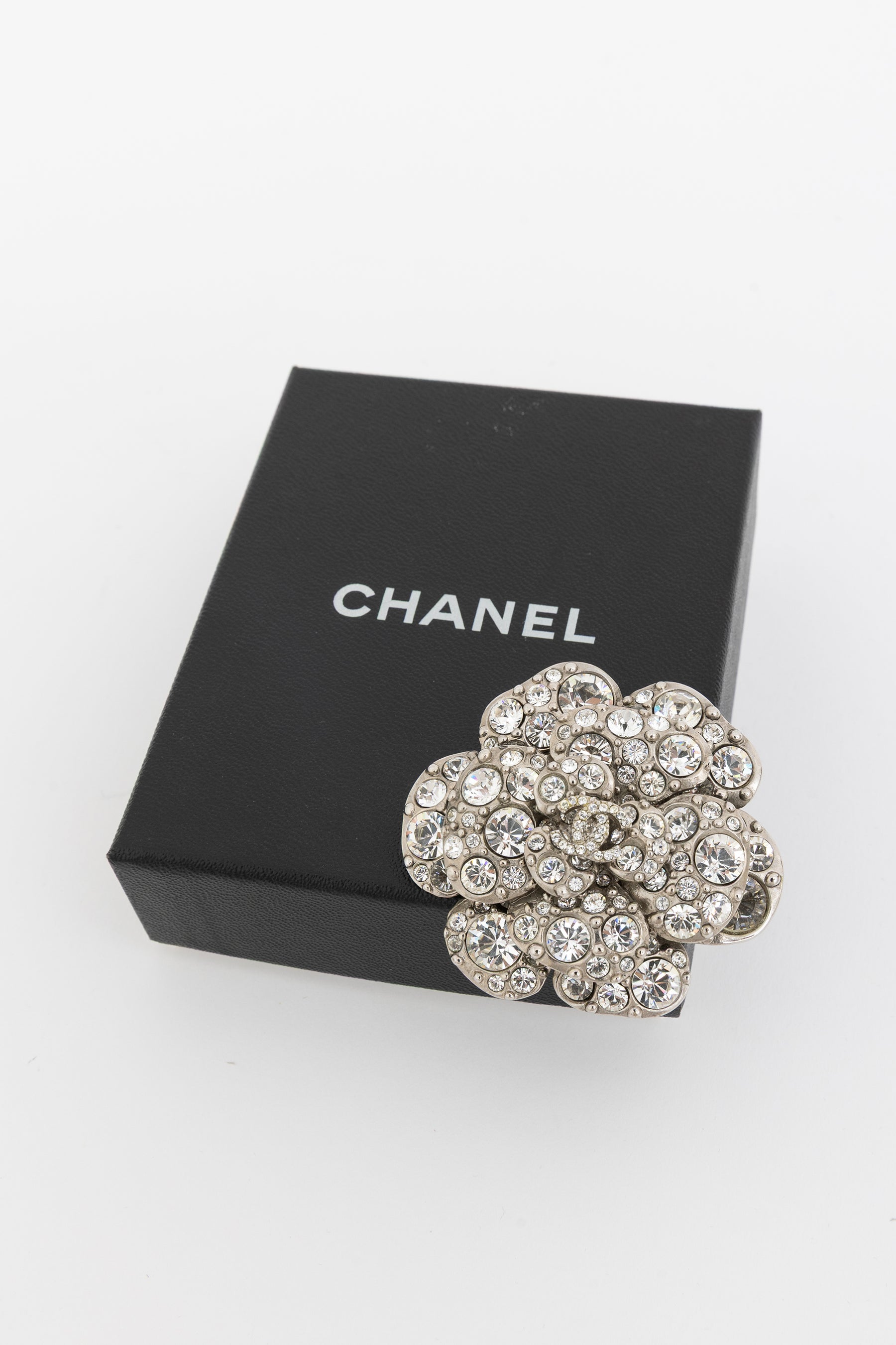Camelia Crystal Brooch